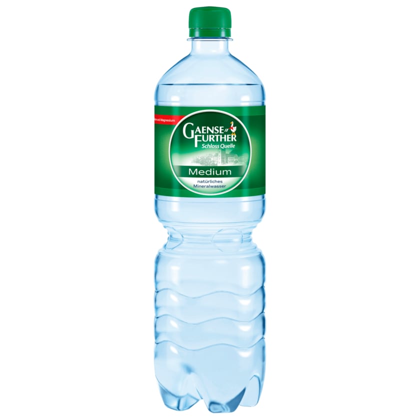 Gaensefurther Mineralwasser Medium 1l